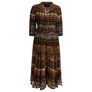 SAMANTHA SUNG Midi Shirt Dress Women BROWN Dresses